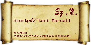 Szentpéteri Marcell névjegykártya